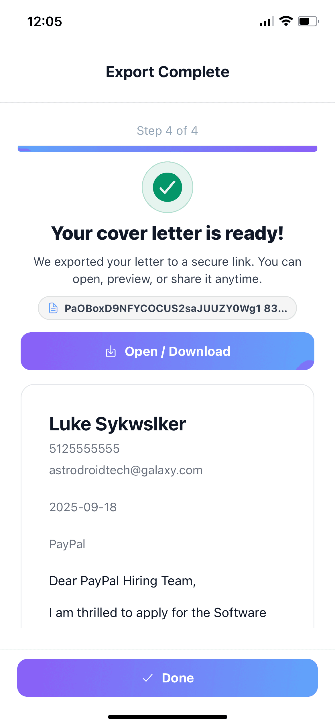 Rizume app screenshot 5