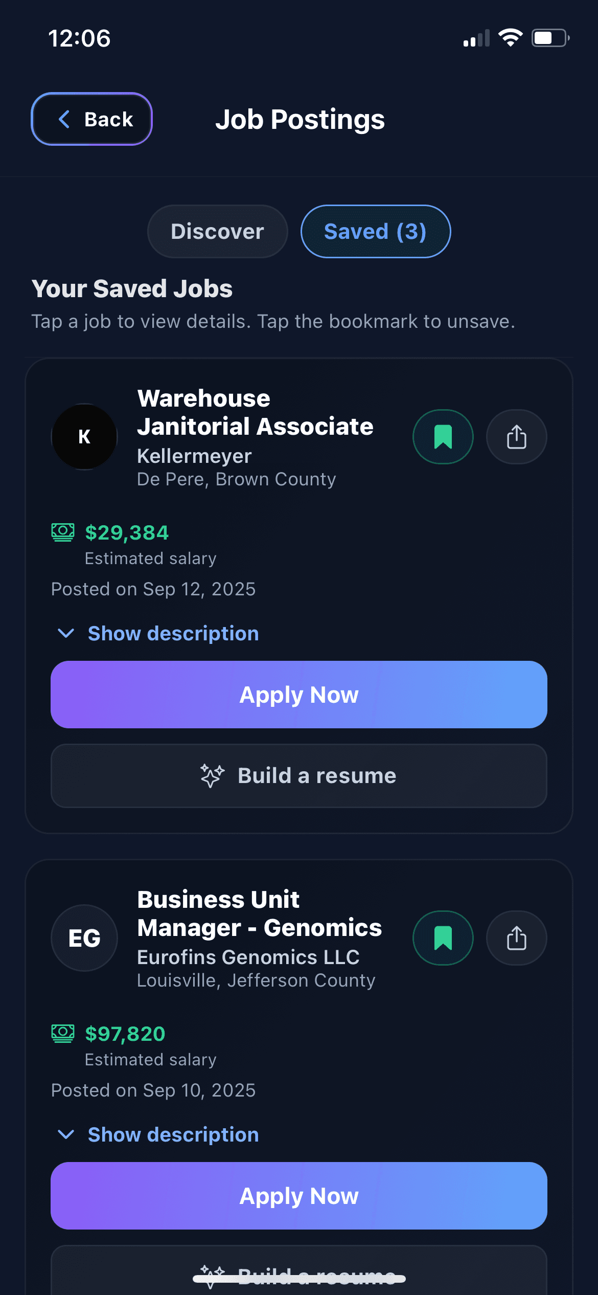 Rizume app screenshot 8